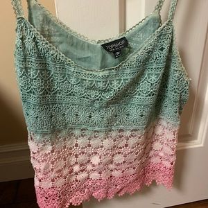 TOPSHOP lace tank